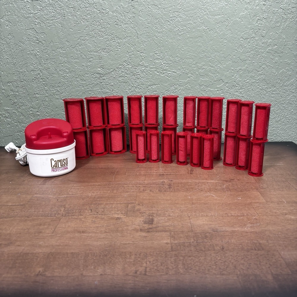 Caruso Professional Molecular Steam Hairsetter & 30 Rollers